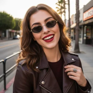 Cross Border Fashion Small Frame Metal Cat Eye UV400 Protection Full Rim Unisex Lightweight Sunglasses % UV