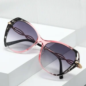 Cross border New Butterfly Fashion Sunglasses European American Style Personalized Metal PC UV400 Full Frame Exquisite