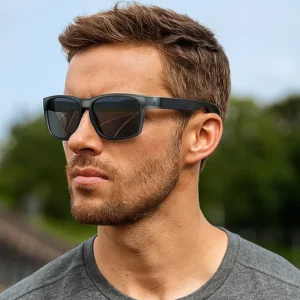 Custom Anti-UV Sport Sun Glasses Unisex Classic Square Frame Sports Sunglasses