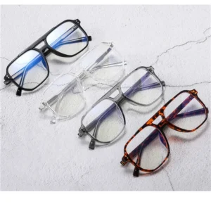 Custom Blue Light Blocking Fashion Eyeglasses Frame Women Retro TR90 Material UV400 Protection Computer Use