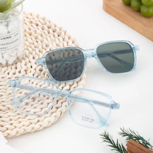 Custom Brand High Quality Square Sunglasses Fashion Colorful Transparent Lenses Durable Unisex Mazzucchelli