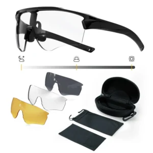 Custom Brand Interchangeable Lens Half Frame Antislip Sport Sunglasses Interior Pickleball Safety Glasses Protective Eyewear