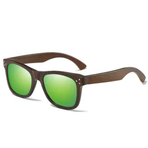 Custom Decorative Fashion New Design TAC Polarized UV400 Bamboo Wooden Sunglasses