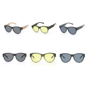 Custom Design Factory Black Rectangle TR90 Sunglasses Lightweight Frame UV400 Protection Full Rim Polarized Personal