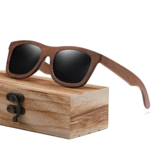 Custom High Quality All Wooden Sunglasses UV400 Polarized Lens Unisex Wood Sunglasses