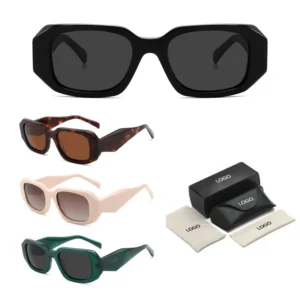 Custom Logo Acetate Sunglasses Women High Quality Thick Polarized Sun Glasses for Men