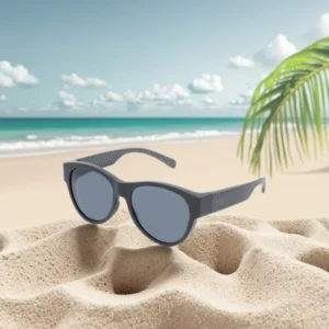 Custom Logo All Terrain UV400 Polarized Light Weight Comfortable Tac Lenses TR Frame Fit Over Sunglasses