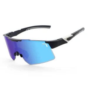 Custom Logo Designs Tr90 Photochromic PC Bike Baseball Sports Sunglasses Polarized Cycling Glasses for Adult Mens Women