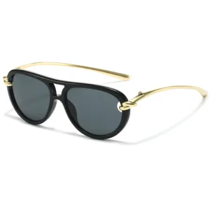 Custom Logo Fashion Driving Sunglasses UV400 Metal Square Sunglasses for Men Women