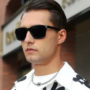 Custom Logo Fashion Men Square Sport Sun Glasses UV400 TR90 Polarized Sunglasses for Driving Gafas De Sol