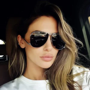 Custom Logo Fashion Retro Men Women Alloy Pilot Sun Glasses UV400 Big Frame Double Bridges Sunglasses for Driving