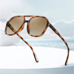 Custom Logo Fashion TR90 Polarized Sunglasses for Men Women