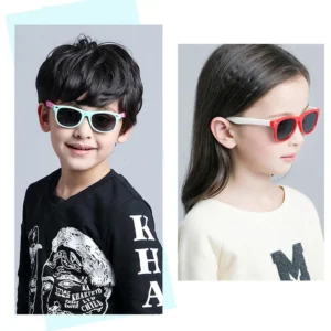 Custom Logo Fashion UV400 Polarized Infant Boys Girls Children Toddler Kids Sunglasses Silicone Sun Glasses