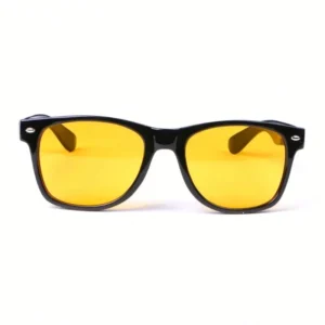 Custom Logo Fashion Women Men Square Sunglasses Night Vision Glasses Yellow Lens Night Driving Sun Glasses Men