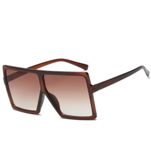 Custom Logo Gradient Sunglasses for Women Ladies Oversized Shades UV400 Optical Personalized Big Plastic Frame
