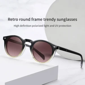 Custom Logo High Quality Tr90 Frame Acetate Temple Fashion Womens Square Full-Rim Sunglasses Polarized Anti-UV
