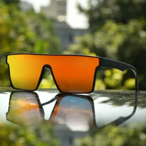 Custom Logo Korean Style Square Sunglasses Polarized TR90 Sports Sunglasses