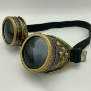 Custom Logo Light Weight UV400 Welding Vintage Gothic Punk Sunglasses Men Cosplay Eyewear Steampunk Goggles Party