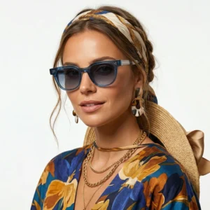 Custom Logo Luxury Chunky Thick Frame Retro Geometric Square High Quality Designer UV400 Sunglasses