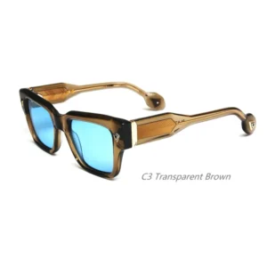 Custom Logo Luxury Thick Narrow Frame Small Square Wide Chunky Acetate Unisex Sunglasses