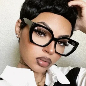 Custom Logo Myopia Eyeglasses Women Blue Light Blocking Glasses Cat Eye Optical Eyeglasses Frames