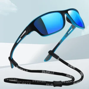 Custom Logo Outdoor Fashion Mirrored Sports Cycling Glasses Polarized Sunglasses for Men