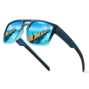 Custom Logo Outdoor Polarized Sports Mens Square Sun Glasses for Men