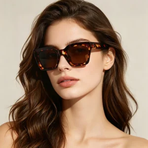 Custom Logo Oversized Square Frame Polarized Sunglasses Ladies Fashion UV Protection Sunglasses For Men Women