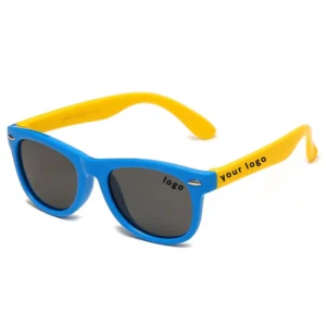 Custom Logo Pattern Soft Silicone Gel TPEE Flexible Kids UV400 Shades Polarized Sun Glasses Sunglasses for Children