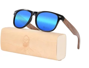 Custom Logo Polarized Bamboo lightweight Wood pc plastic Sunglasses Men Women Eyewear Sonnenbrille