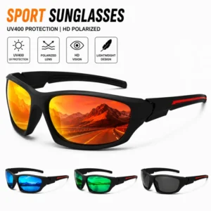 Custom Logo Polarized Sports Sunglasses UV400 PC Frame TAC Lens for Fishing Driving Cycling Outdoor Sports