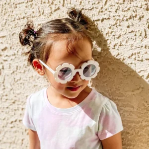 Custom Logo Promotion UV400 Children Kids Glasses Sunglasses Flower Girls Baby Sunglasses