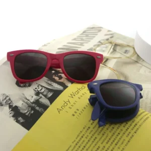 Custom Logo Retro Plastic PC Frame Sunglasses Lightweight and Comfortable Folding UV400 Shades for Promotional Fashion