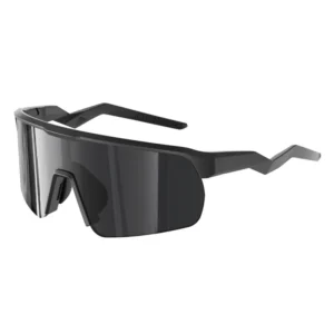 Custom Logo Semi-frame UV400 Riding Hiking Sport Goggles Outdoor Windproof Cycling Bicycle Glasses Black