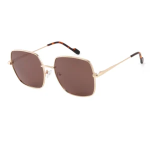 Custom Logo Simple Square Frame Metal UV Protection Sun Glasses Fashion Durable Metal Polarized Sunglasses for Daily Wear