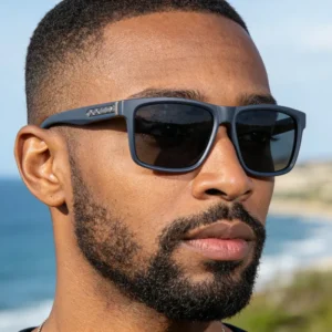 Custom Logo Soft Square Frame Polarized Driving UV400 Protection Shades Sunglasses for Men