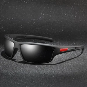 Custom Logo Sports Fashionable Unisex Polarized Cycling Sunglasses UV400 with Black PC Frame and TAC Lenses for Outdoor Sports