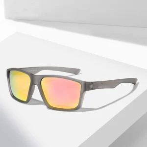 Custom Logo Sports Men’s Polarized Sunglasses Tr90 Frame Retro Cycling Fishing Sunshades Glasses