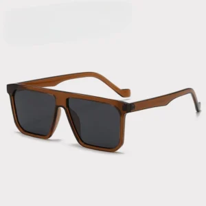Custom Logo Square Frame Polarized Sunglasses with UV Protection Fashionable PC Tac Driving Sea Accessory Glasses for Men Women
