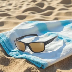 Custom Logo Stylish Retro Square Sunglasses for Men Women High Clarity Polarized Glass Lens Comfortable TR90 Frame Colored