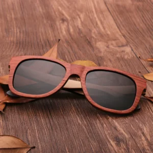 Custom Logo Sun Glasses Rosewood Beech Wooden Polarized Handmade Sunglasses