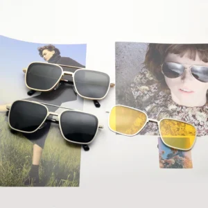 Custom Logo Sunglasses Women Foldable Clip on Glasses Men Metal Polarized Glasses Magnetic Eyeglasses Square Frames Sun Glasses