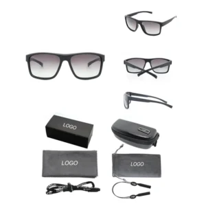 Custom Logo TR90 Full Rim Rectangle Lightweight High Quality Unisex ODM/OEM Brand Sunglasses UV400 Protection