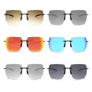 Custom Logo Tr90 Vintage Sun Shade Women Men’s Black Luxury Square Frame Outdoor Sunglasses