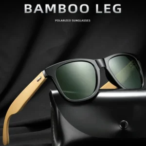 Custom Logo UV Protection Eco Friendly Personalized Square Retro Bamboo Polarized Sunglasses Sun Glasses Gafas De Sol