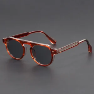 Custom Logo Vintage Tortoiseshell TR90 Sunglasses UV400 Shades Rivets Pilot Square Sun Glasses for Men Women