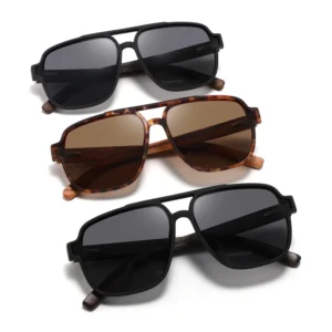 Custom Logo Wood Sunglasses for Women Men Classic Design UV400 Polarized Eyewear for Outdoor Acetivity