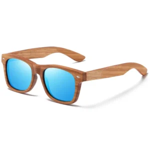 Custom Logo Wooden Sunglasses for Men and Women Zebrawood Frame with Polarized UV400 Lens Sun Glasses