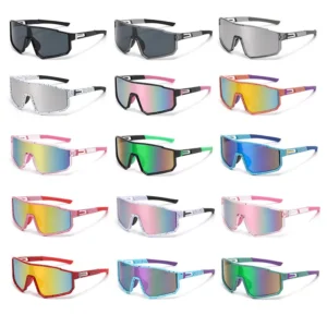 Custom Men Women Outdoor Oversize Baseball Running Riding Golf Cycling Sport Sunglasses Colorful