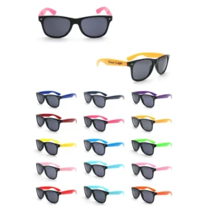 Custom Promo Square UV400 Unisex Sunglasses with PC Frame and Lens Custom Logo Print